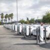 borne de recharge pour une flotte de véhicules électriques